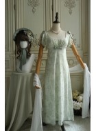 Faeries Daffodil Green Vine Branches Empire Waist OP(Reservation/Full Payment Without Shipping)